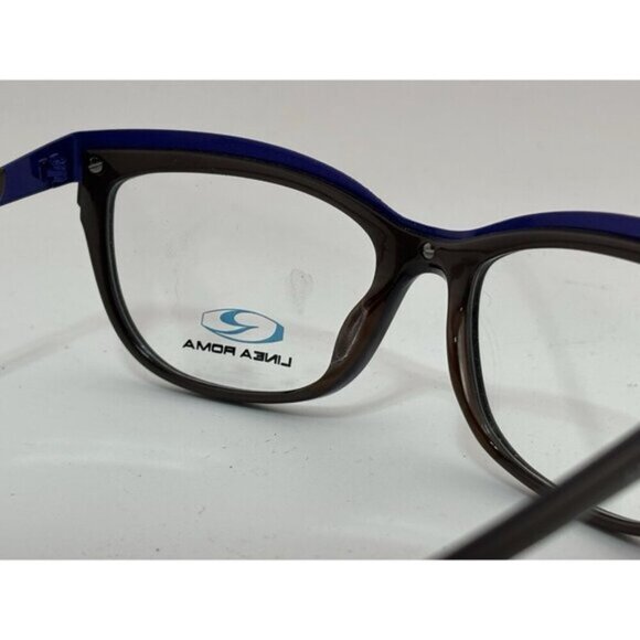 LINEA ROMA - CLASS 353 C.3 51-16-135 Black & Purple Glasses Frames - Picture 7 of 8